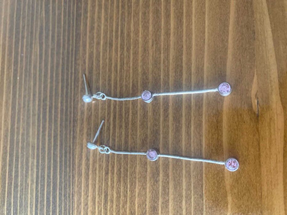 сребърни обици и гривна