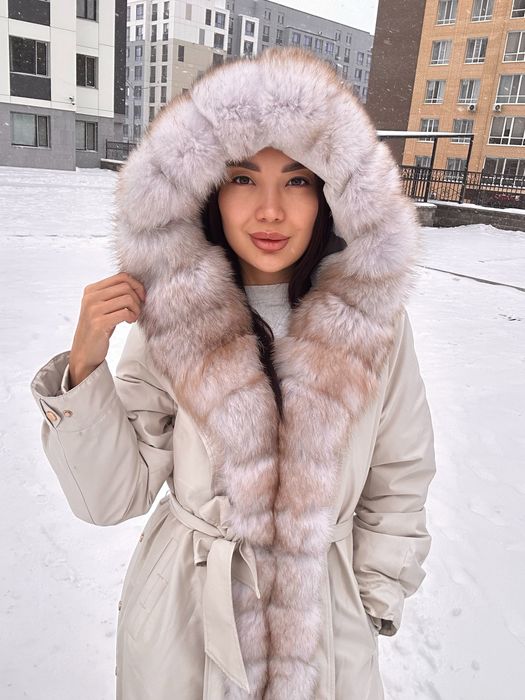 Пуховик зимний песец