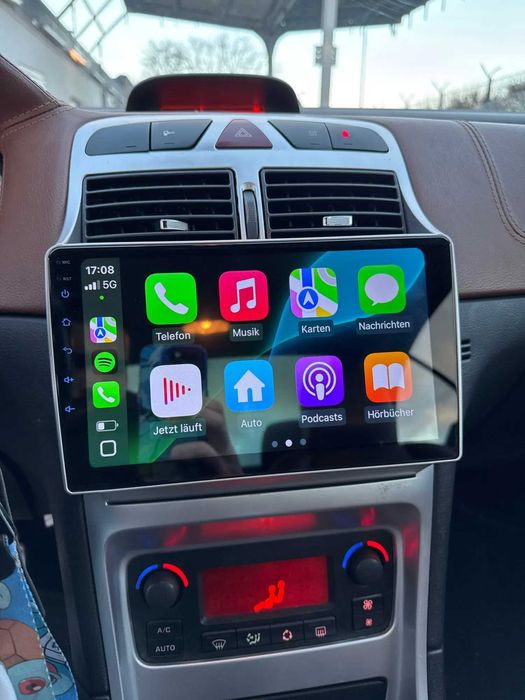 Navigație Android 15 Dedicata Peugeot 307 /CC / SW –CarPlay, QLED, DSP