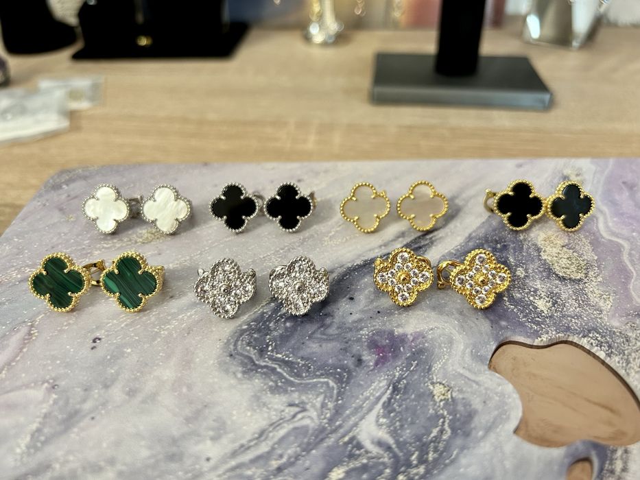 Cercei Model Van Cleef cu Clips - Model Premium