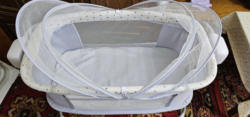 Детская люлька кроватка 3 в 1 + шезлонг в подарок