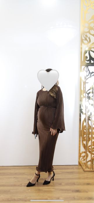 Платье в шоколадном цвете