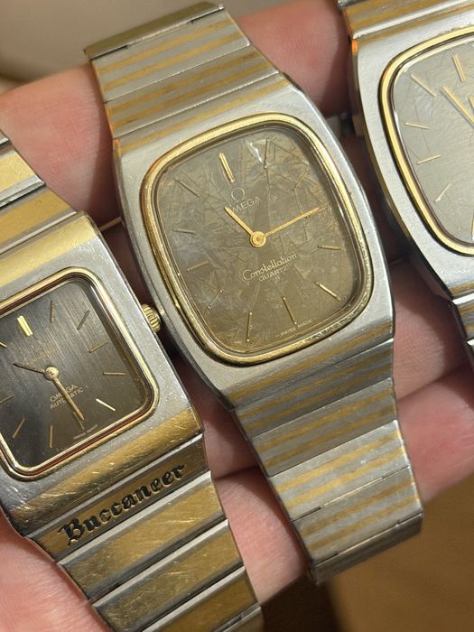 Omega Constellation Aur 18 k si Otel  Spider dial