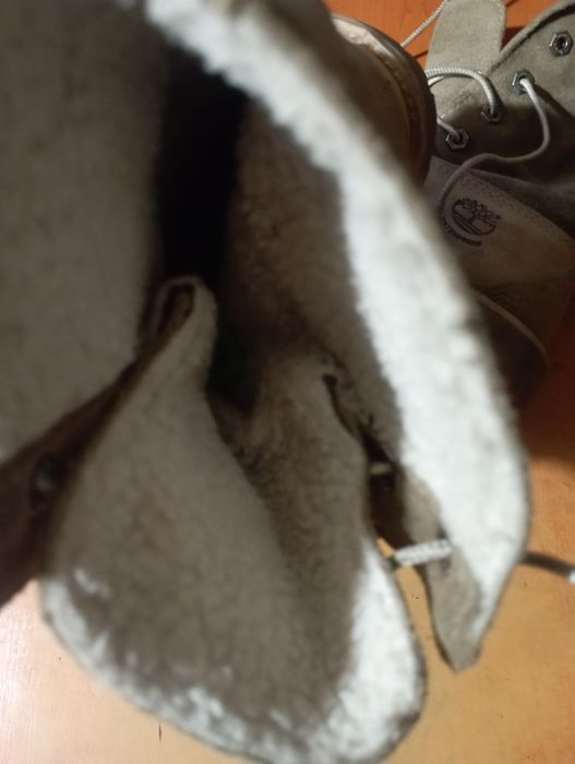 Ghete din piele naturală ,înblănite Timberland originale