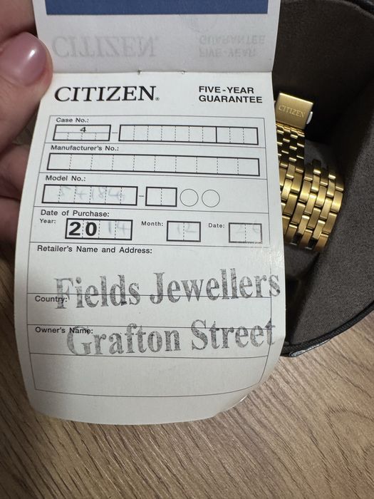 Ceas Citizen auriu, dama