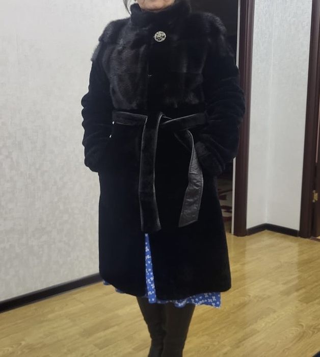 Шуба мутон, балеро норка