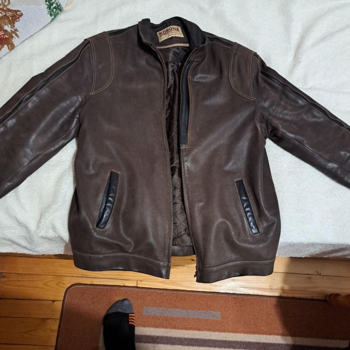 Кожено яке от естествена телешка кожа на марка КОРОНА