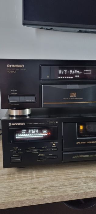 Cd player Pioneer PD S801 si deck 3 capete  CT S710