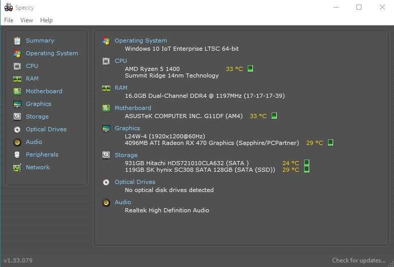 Calculator Unitate PC Gaming Ryzen 5 1400 Ram 16 G Video Rx 470 4/8 Gb
