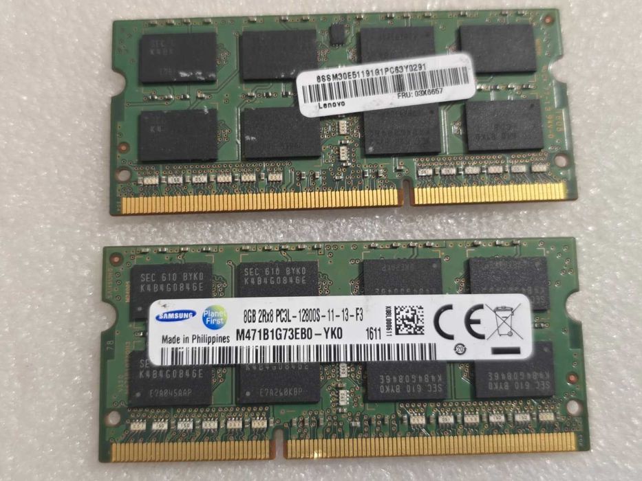Kit memorie RAM laptop Samsung 16GB (2 x 2GB) PC3 DDR3 1600MHz 1.35V