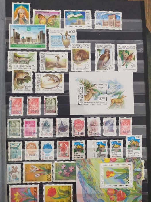 Обмен почтовых марок Узбекистана на почтовые марки России с 1992 года