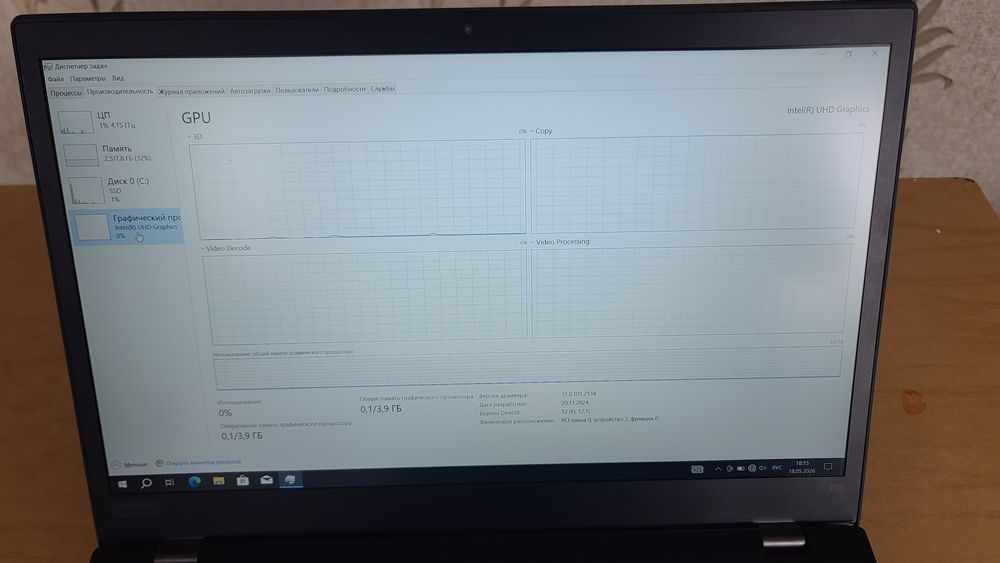 Lenovo thingpad core i5 8/256