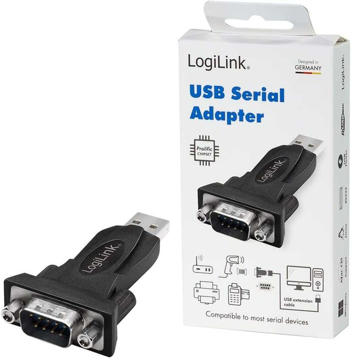 Преходник Logilink USB към Serial RS232 COM порт PL2303