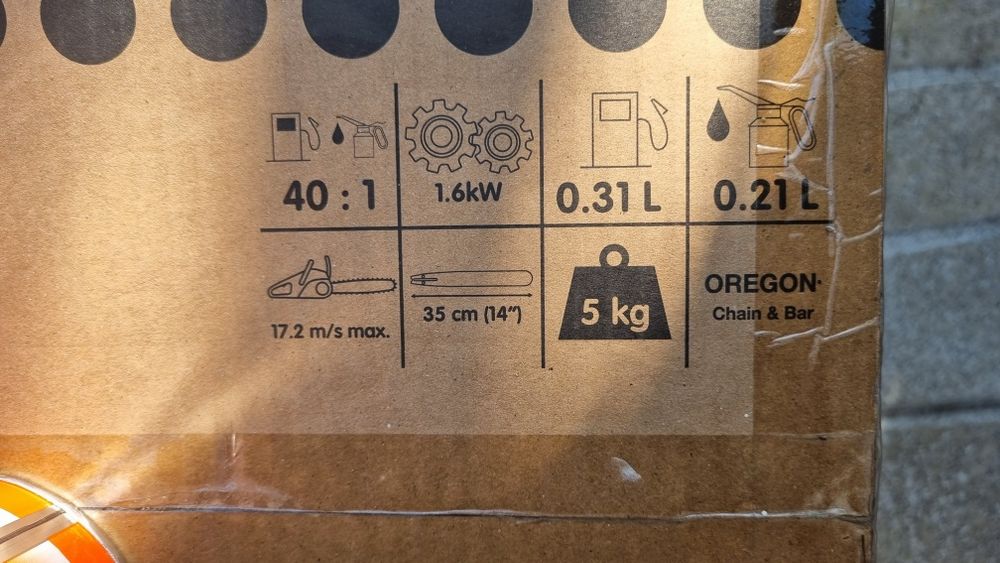 Drujba cu motor pe benzina RURIS RM350 , in 2 timpi, 35 cm, 40cc