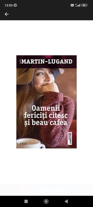 Carte "oamenii fericiți citesc si beau cafea"