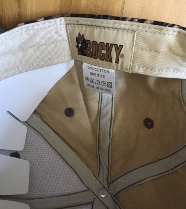 Спортно - риболовни камуфлирани шапки Rocky и Browning - 20 лв/бр