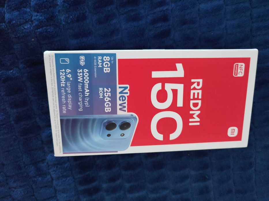 redmi 15C  256GB , 4GB , octa core 2000GHZ , 6000mAh