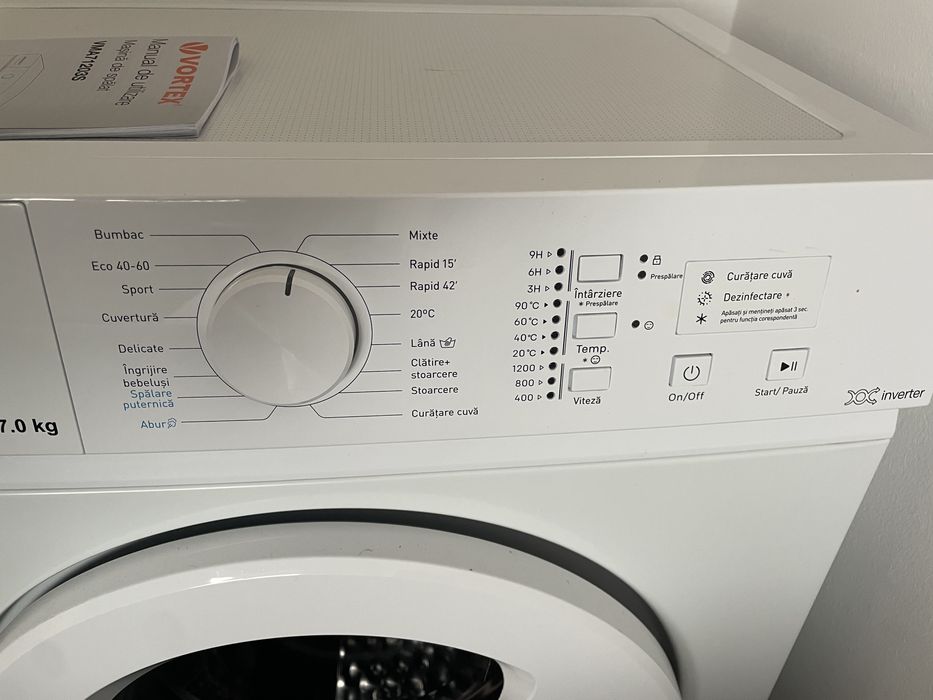 Masina spalat rufe frontala slim Vortex