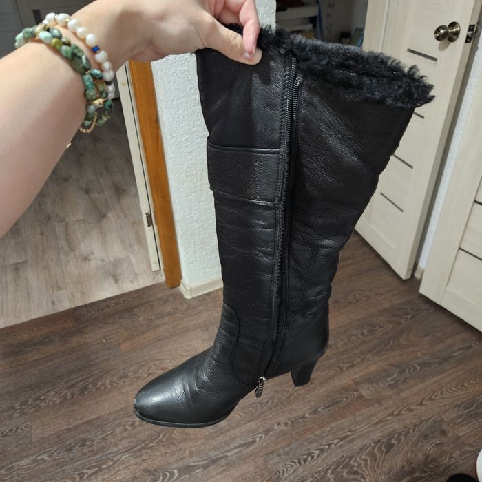 Новые натуральные кожаные сапожки