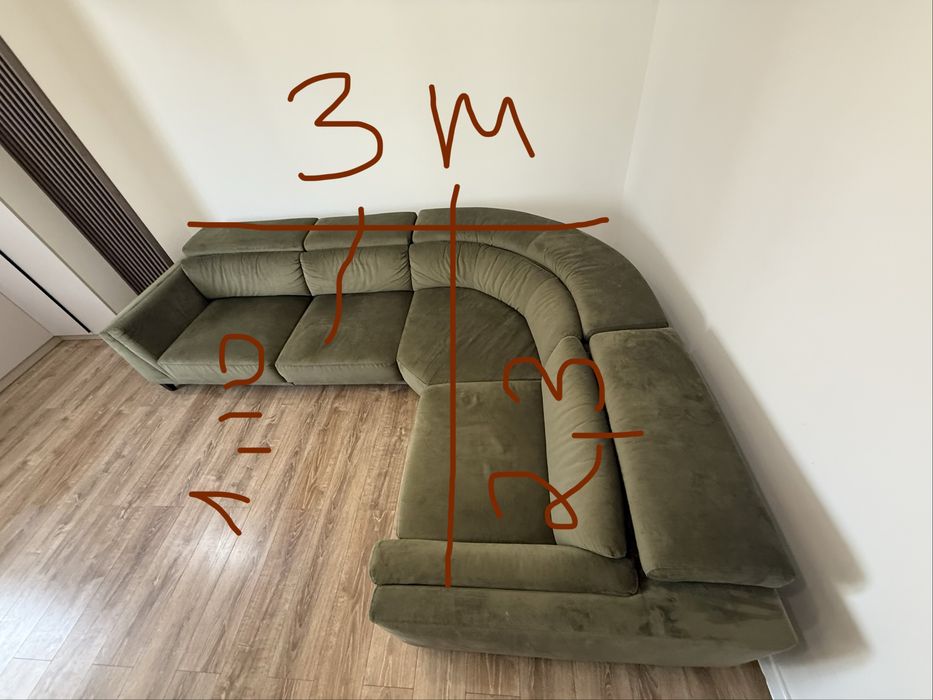 Set Canapea -  fotoliu - draperii