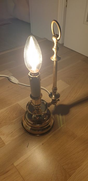 Accesoriu decorațiune lampa vintage colectie alama Belgia 1940