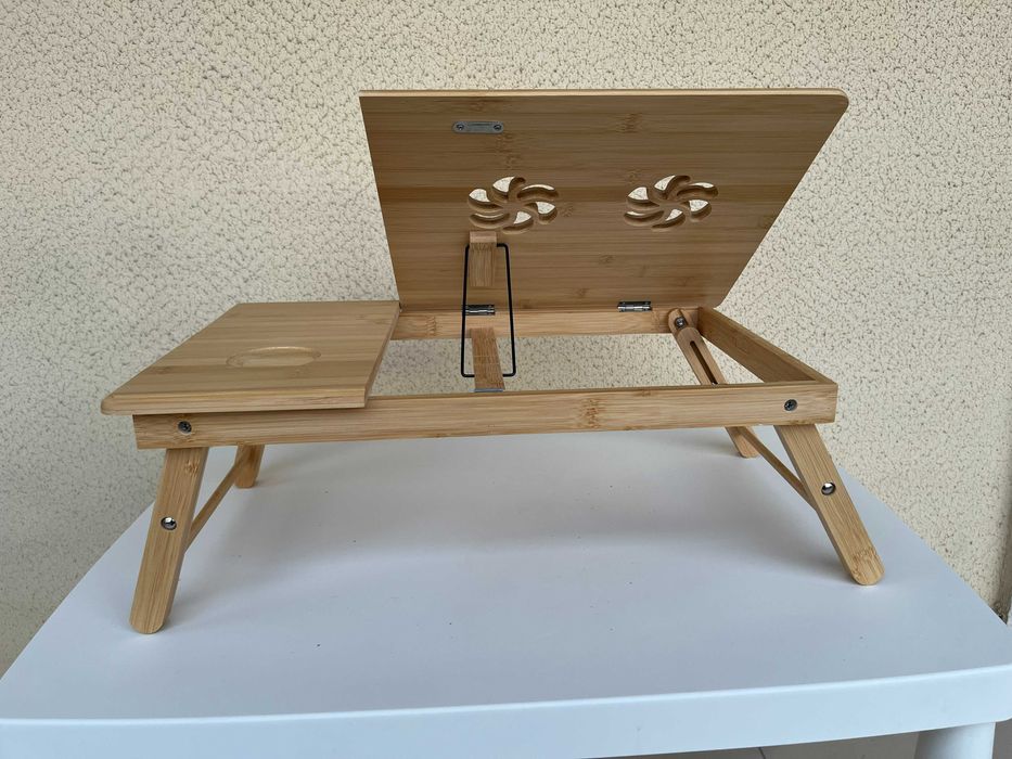 Masuta pliabila pentru laptop din bambus JYSK