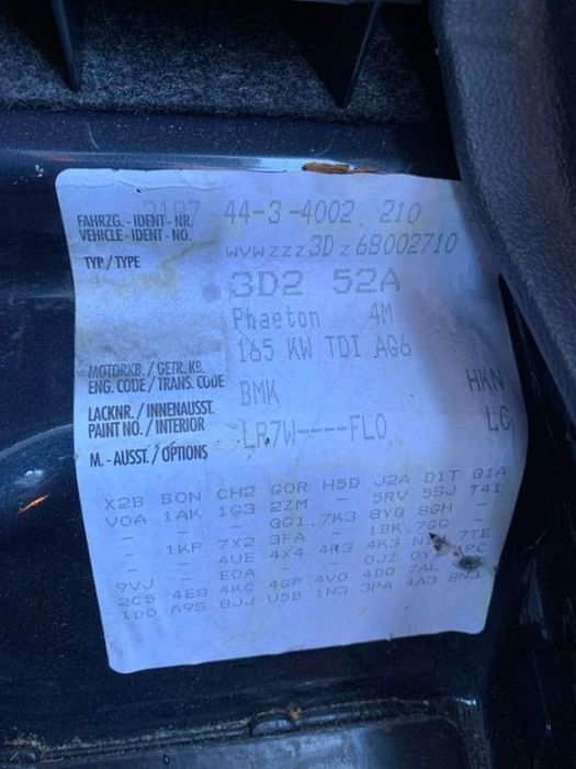 DEZMEMBREZ Piese VW Volkswagen PHAETON Motor 2.7 3.0 Diesel Cod BMK  euro 4 Cutie de Viteze Automata COD HKN 2005-2010