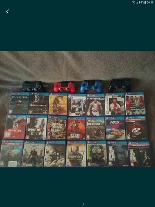PS4 cu 95 de jocuri la 800 ron fix