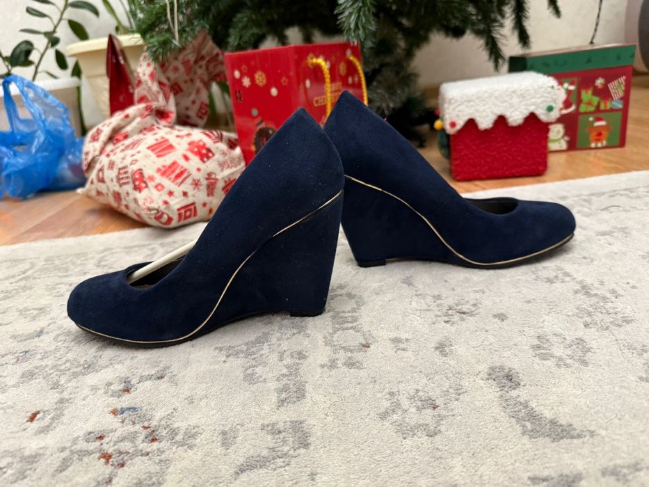 Туфли натуральная замша