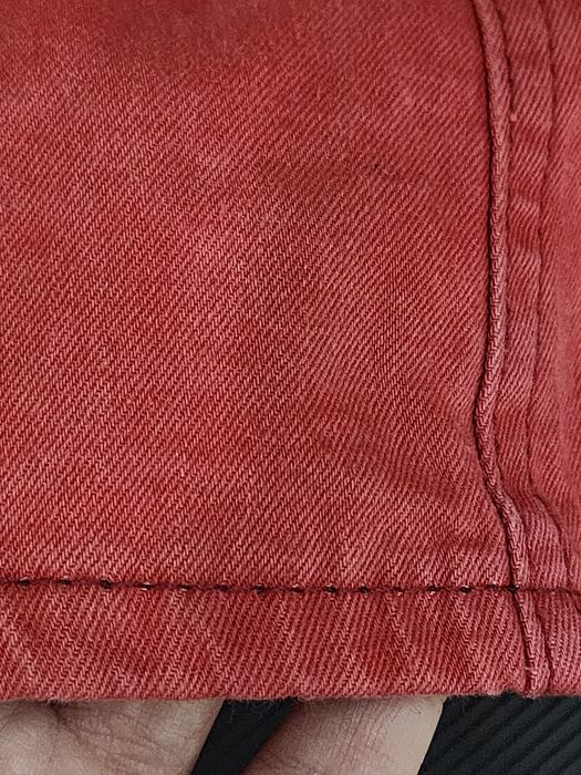 Джинсовая юбка варенка розовая лососевая с карманами