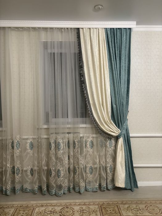 Продам комплект шторы и тюль