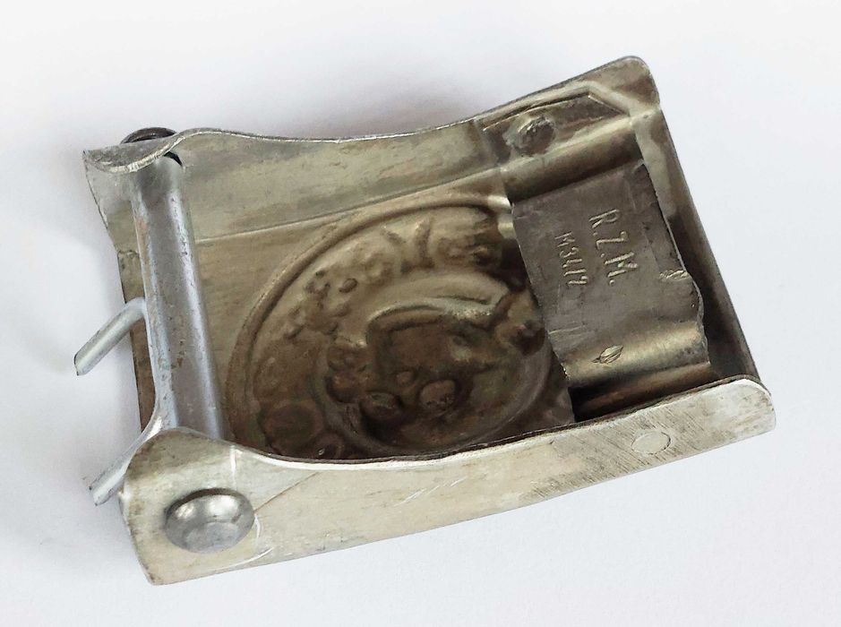 WW2  Немска катарама за колан Totenkopf с печат и маркировки