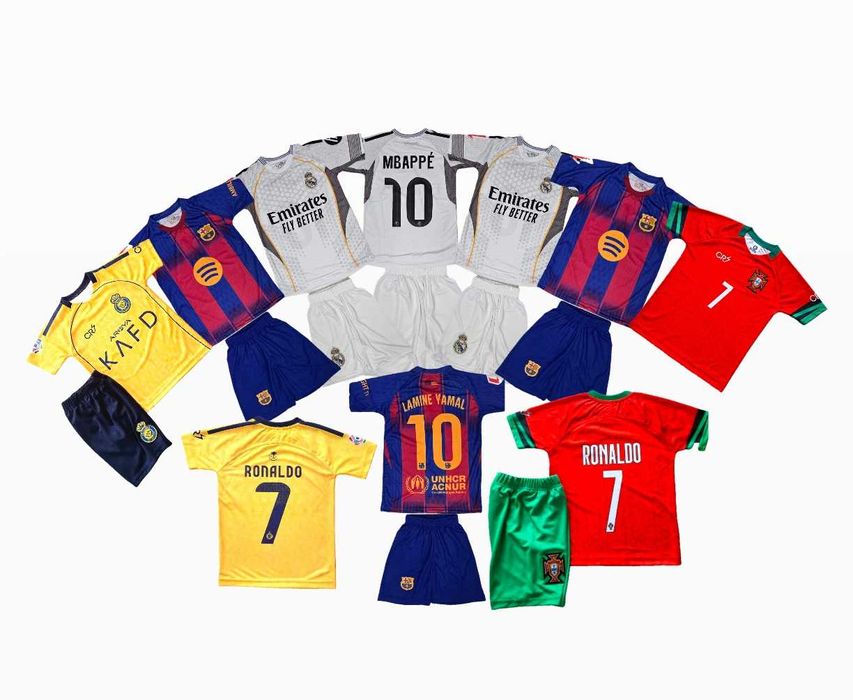 Детски екипи сезон 25/26 Ново Роналдо Ямал Мбапе Ronaldo 7, mbappe 10
