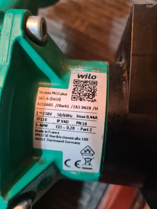 6 pompe de recirculare wilo, 1-30 mc/h