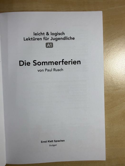 Учебник Основи на електротехниката за 9. клас и уч. книга Die Sommerferien, leicht & logisch A1 на НЕ и с CD диск, нови, издателства Техника и Klett