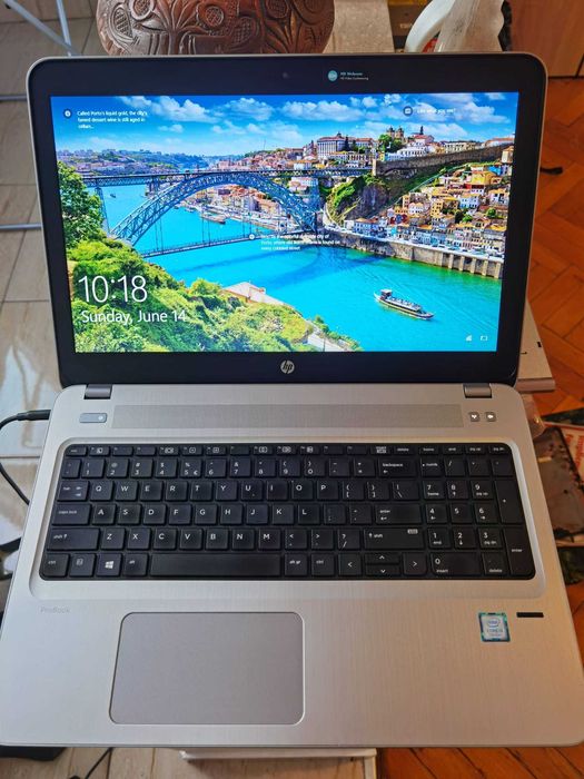 Laptop HP ProBook 450 G4, 8gb ram +1 slot liber, 512 gb HDD + slot M2, baterie buna