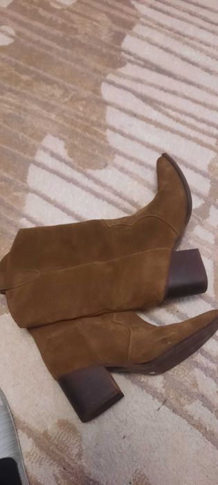 Сапоги Казаки замшевые