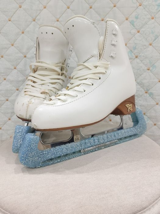 Коньки Risport Antares (белые) с лезвиями МК Flight