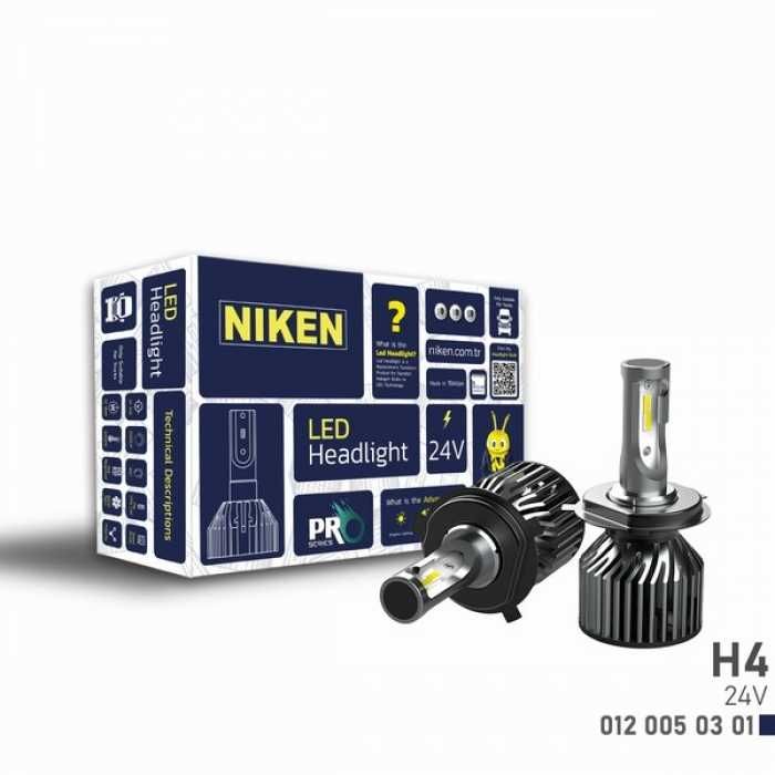 Диодни крушки NIken H4 ПРО 2бр/к-т - 24V