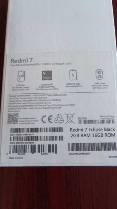 GSM Xiaomi Redmi 7