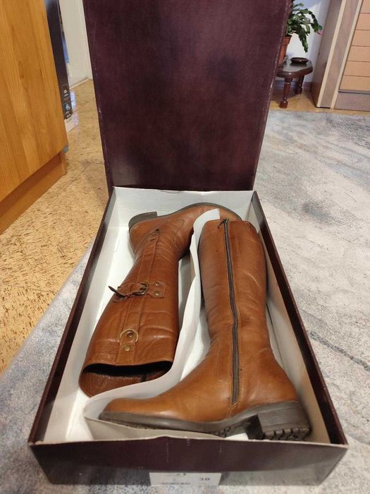 Дамски ботуши - зимни, естеств. кожа