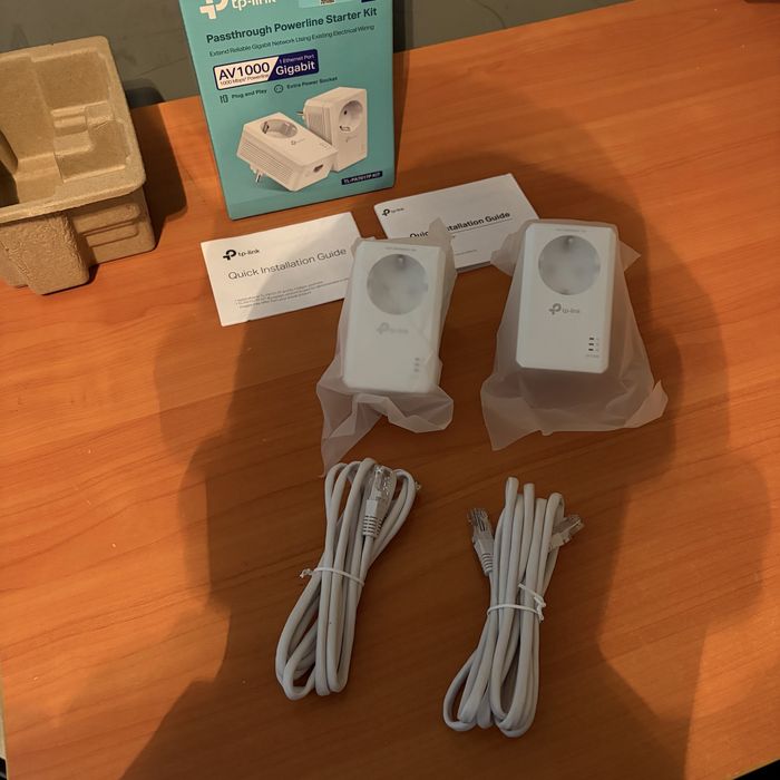 Сетевой адаптер Powerline TP-Link TL-PA7017P Kit AC Pass Through