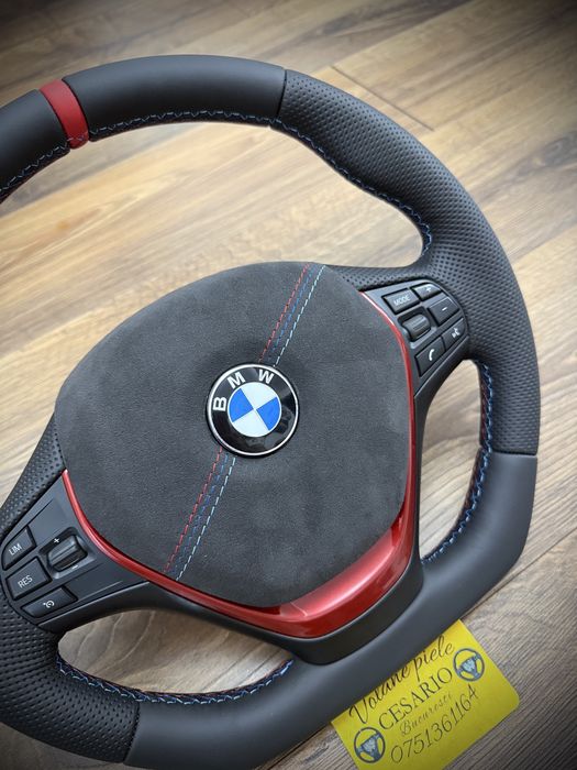 Volan piele naturală BMW seria 1 2 3 4 F20 F22 F30 F31 F32 F33 F34 F36