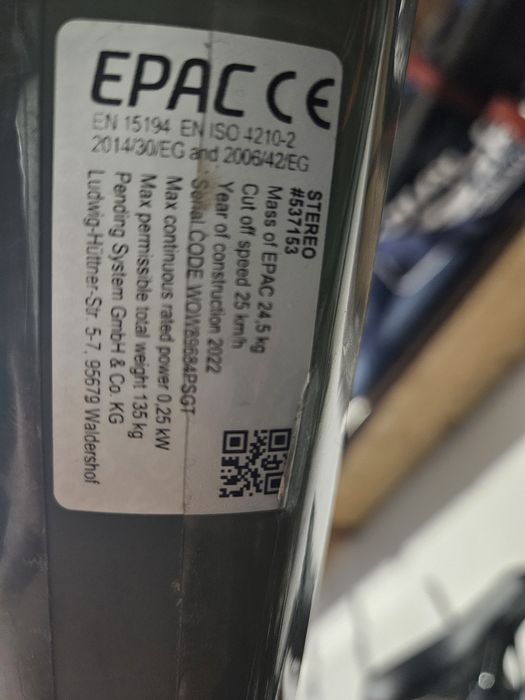 Ebike Cube Stereo 160 HPC 750 TM,  M