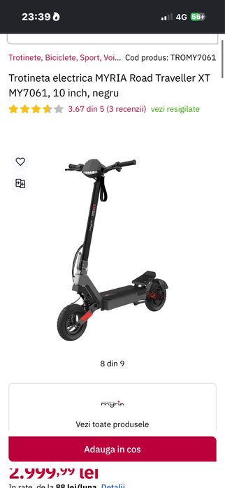 Vand trotineta myria Road Traveller XT
