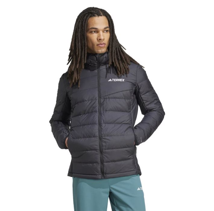 Пухено яке adidas TERREX Multi Light Down Hooded Jacket - black