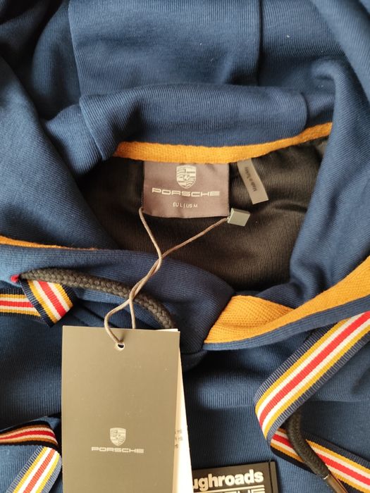 Hanorac din colecția Roughroads -PORSCHE cu logo 3 D pe spate