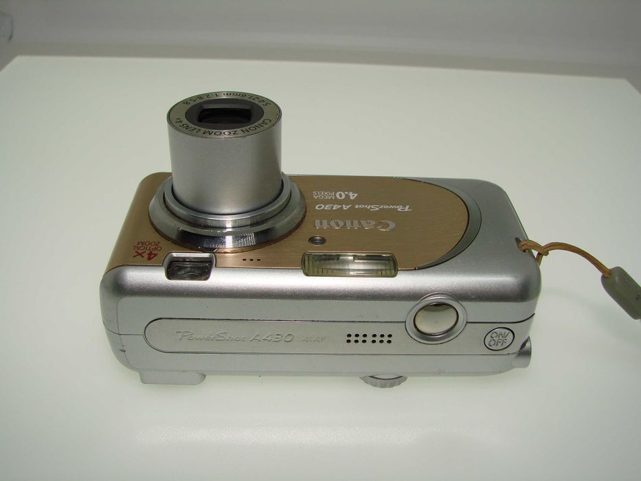 Canon PowerShot A430 - Златен, Винтидж, Работи Отлично