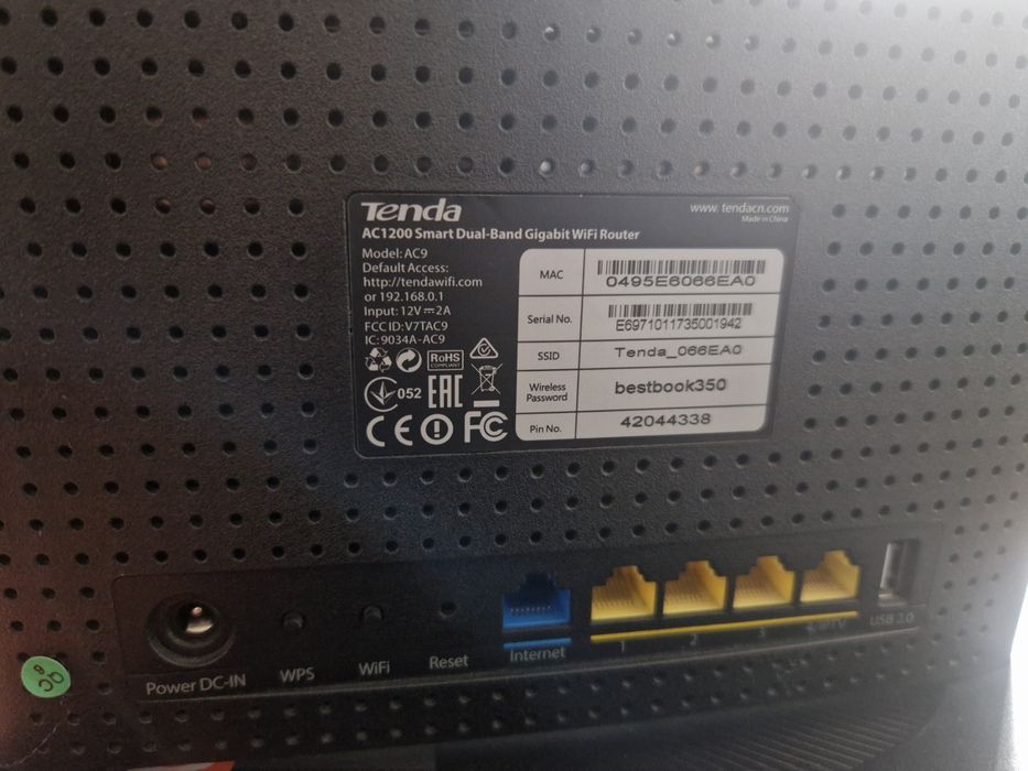 Като Нов Tenda AC9 DualBand Рутер- пълен комплект