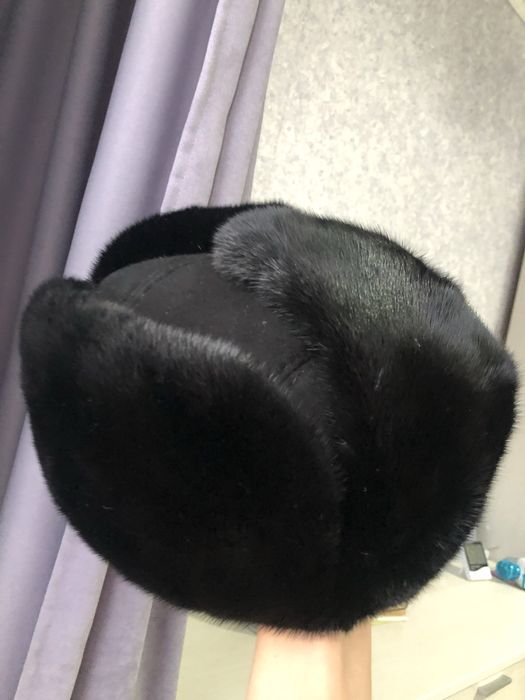 Норковая ушанка шапка